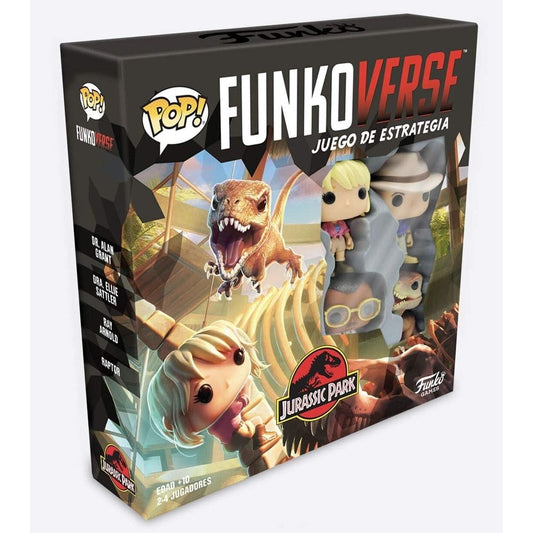 Funko Pop! Funkoverse Jurassic Park Juego De Estrategia Español  Nuevo Sellado  2-4 Jugadores  Figuras: Dr. Grant Ellie Arnold Raptor