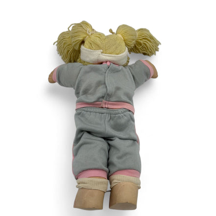 Vintage Cabbage Patch Kids Doll Blonde Pigtails Blue Eyes 1980s Coleco