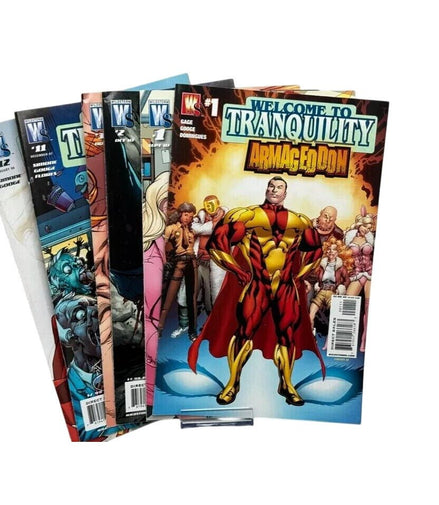 Welcome To Tranquility Comic Collection: Issues 1 - 3 & 11 - 12WildStormComic LotArmageddon storylinecollectible comicscomic book set1