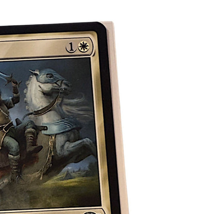 Close-up of the Westfold Rider card showing the mana cost and card type