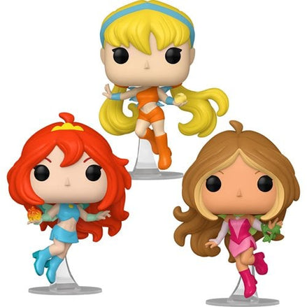 Winx Club Funko Pop! figures featuring Bloom, Flora, and Stella
