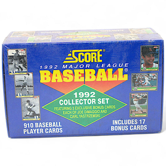 1992 Score Major League Baseball Collector Set 910 Player Cards & 17 Bonus Cards