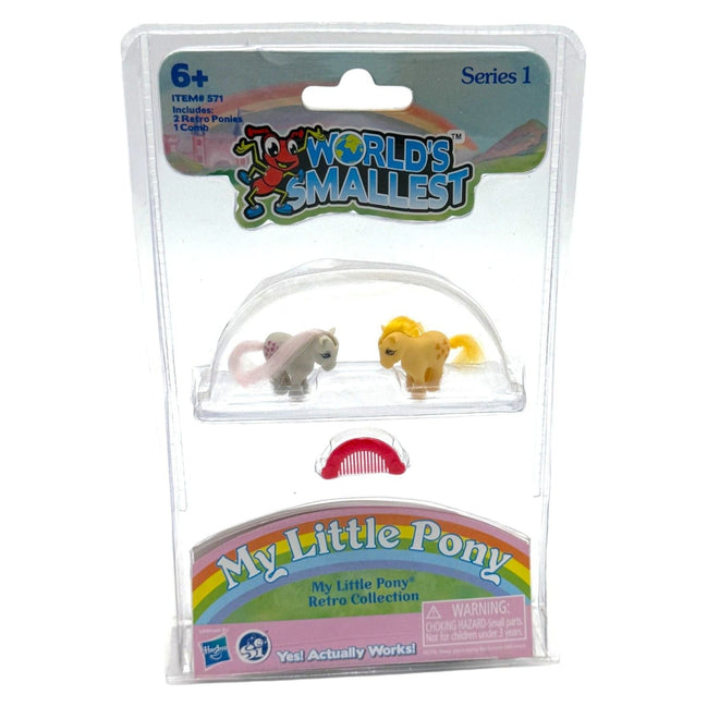 World's Smallest My Little Pony Retro Series 1 Mini Figures – collectible toys - Flip Side CollectiblesToyWorld's Smallest