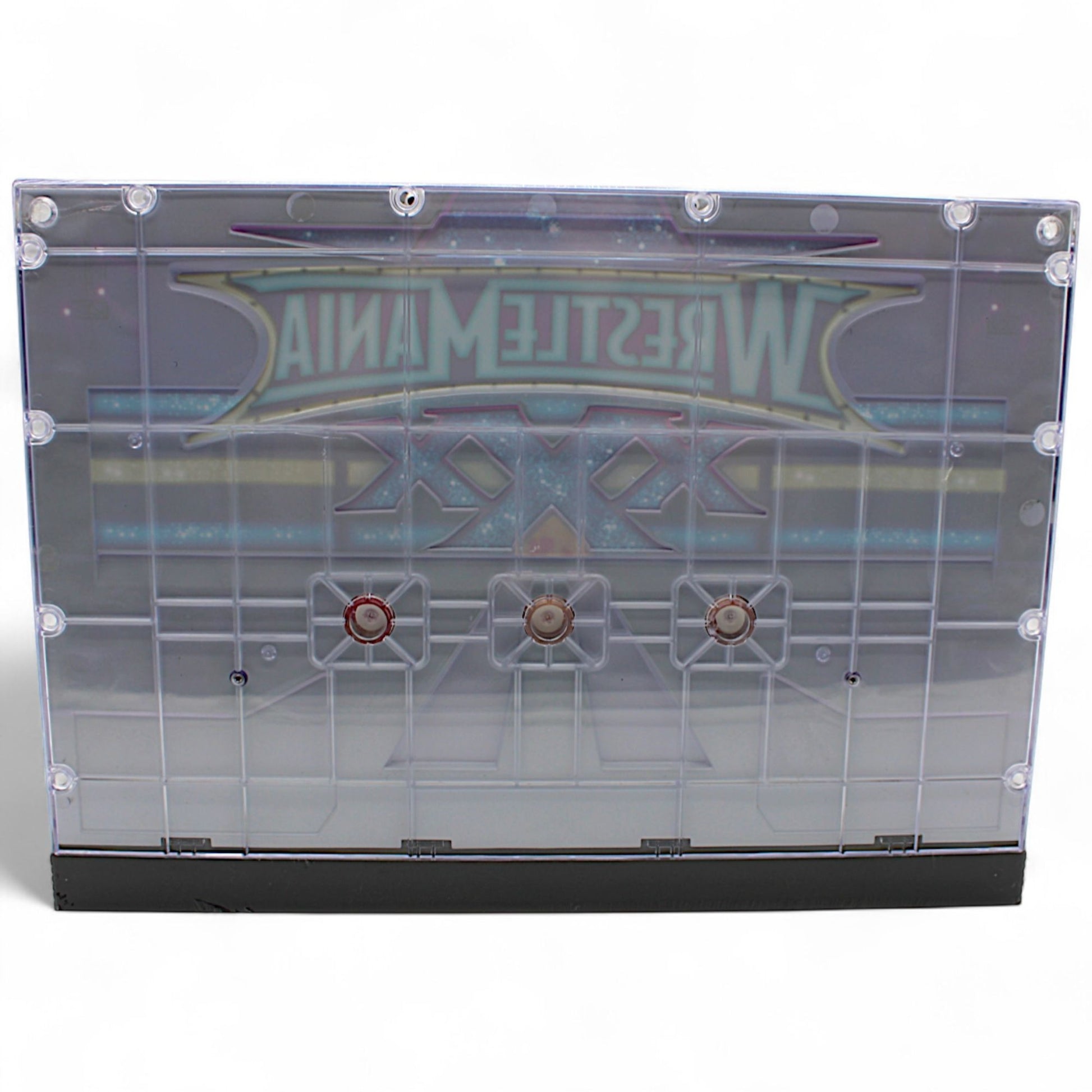 WWE WrestleMania 30 Opening Toast Funko Pop Deluxe Set #05 featuring The Rock, Stone Cold Steve Austin, and Hulk Hogan inside a wrestling ring display
