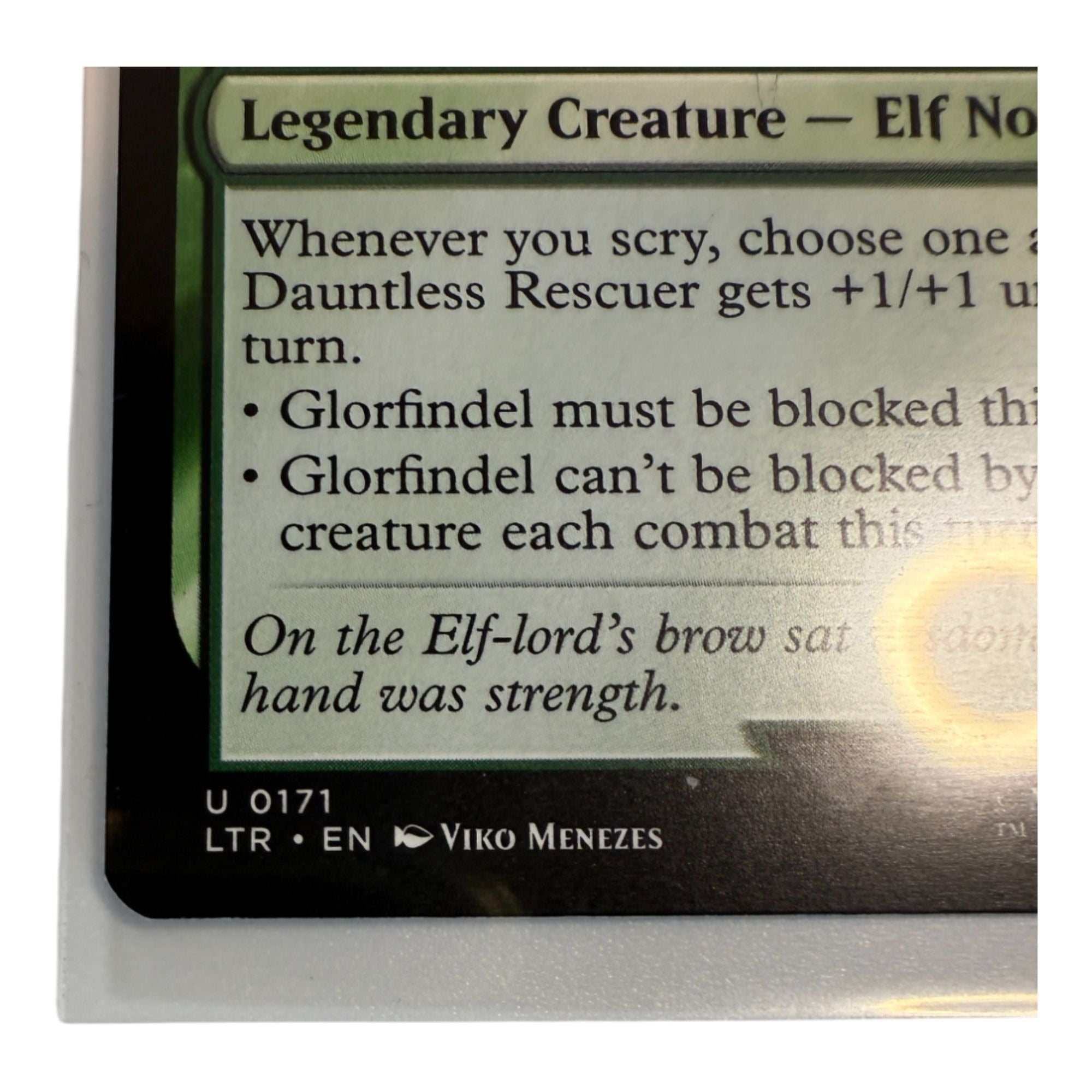 Magic: The Gathering Glorfindel Dauntless Rescuer Card