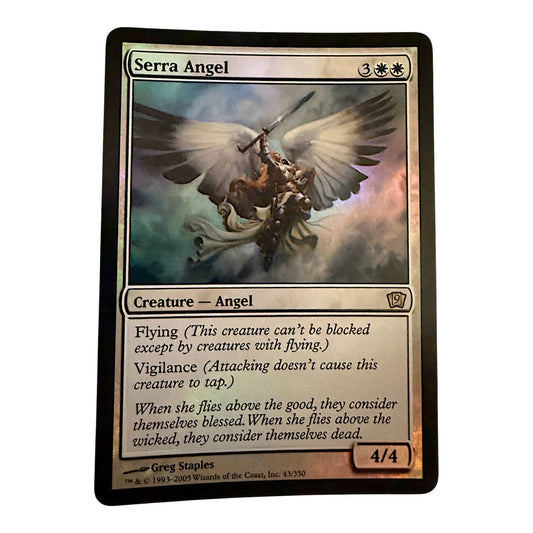 Magic The Gathering Serra Angel Card 1993-2005 Flying & Vigilance