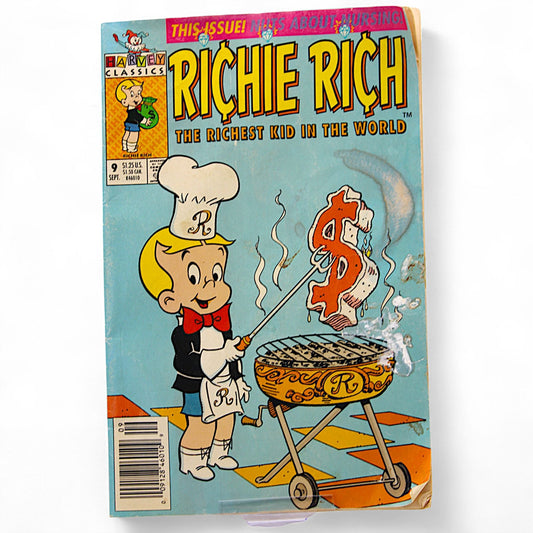 Harvey Classics Richie Rich Comic Book Issue #9 September 1984 The Richest Kid In The World