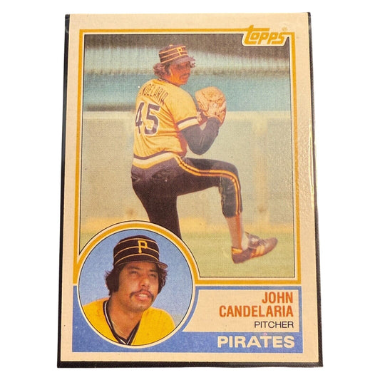 1983 Topps John Candelaria #755 Pittsburgh Pirates MLB Near Mint Vintage Baseball Card